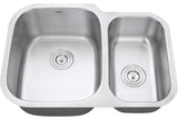 Ruvati RVM4500 Undermount Stainlesss Steel 29" Kitchen Sink Double Bowl