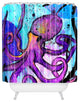 Sophia Buddenhagen Purple Octopus Shower Curtain