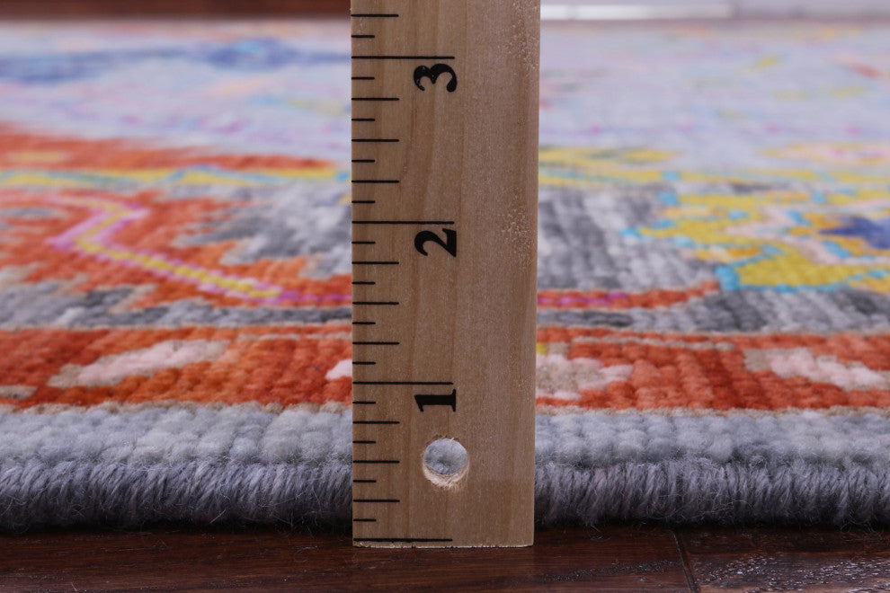 9' 1" X 11' 10" Kazak Hand Knotted Wool Rug - Q15838
