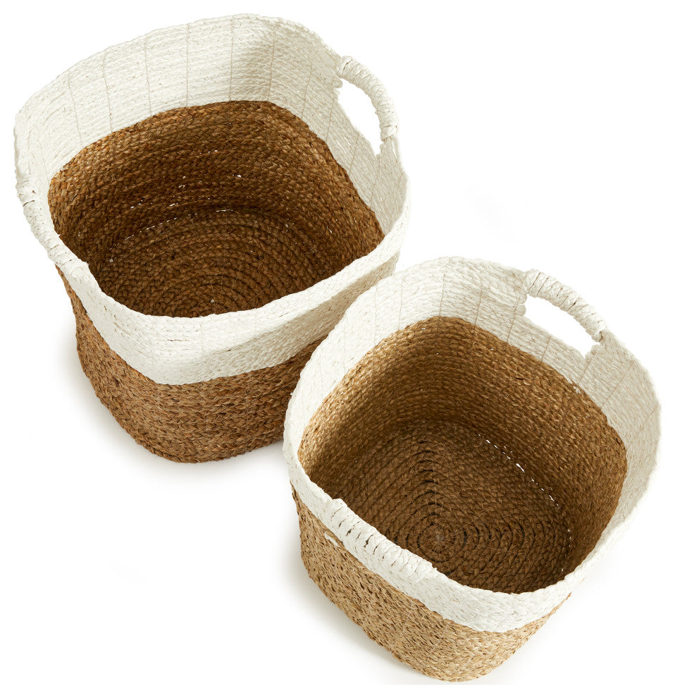 Madura Rectangular Baskets, Set of 2