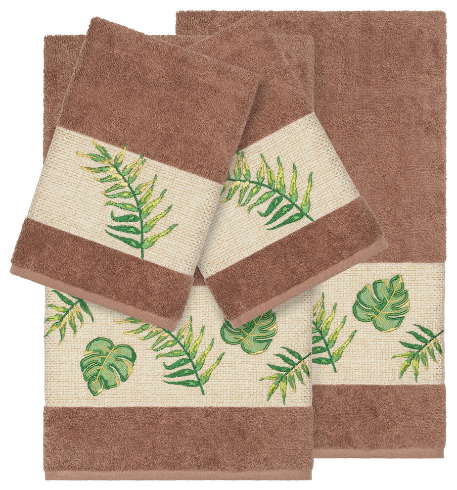 Zoe 4 Piece Embellished Towel Set