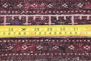 Balouch Traditional Geometric Persian Handmade Wool Oriental Area Rug, 3'8"X2'9"