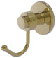 Mercury Robe Hook with Groovy Accents, Unlacquered Brass