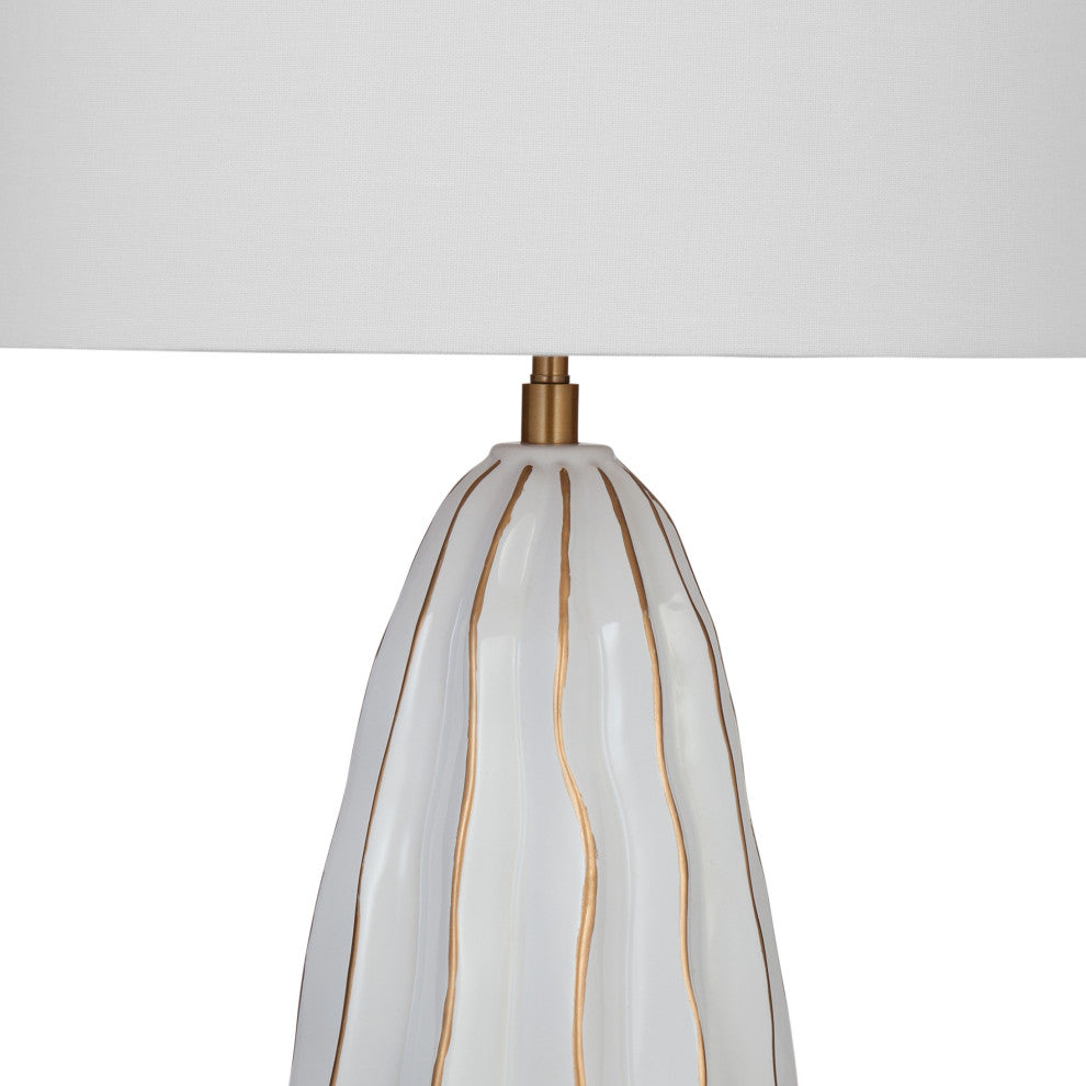 Josephine Table Lamp - White/Gold