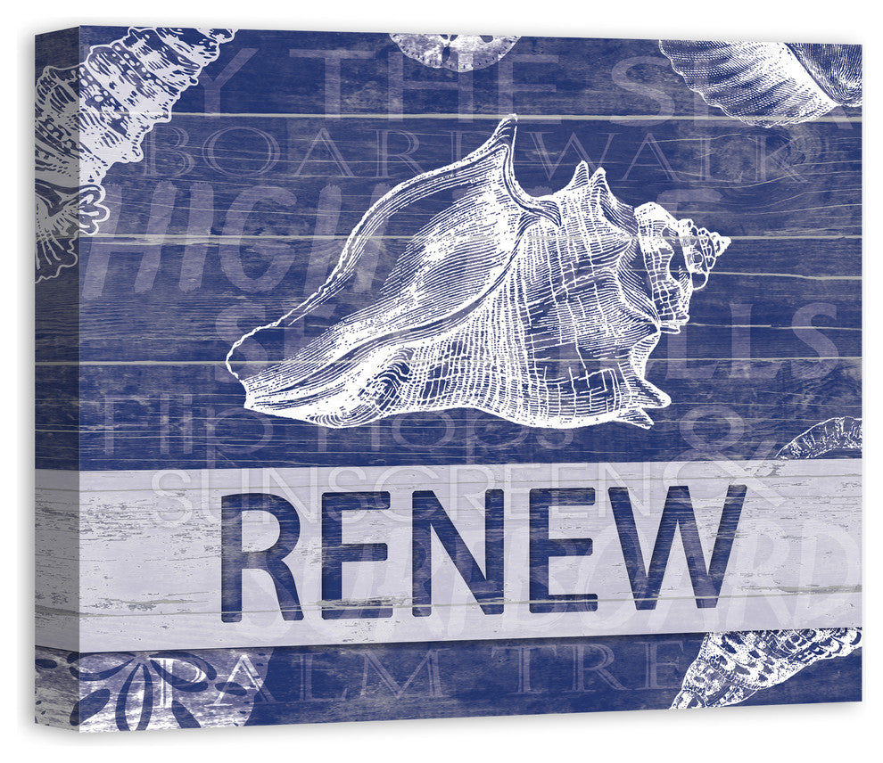 Renew Shell 20x24 Canvas Wall Art
