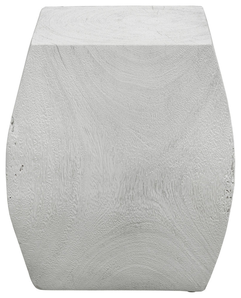 Uttermost Grove Ivory Wooden Accent Stool