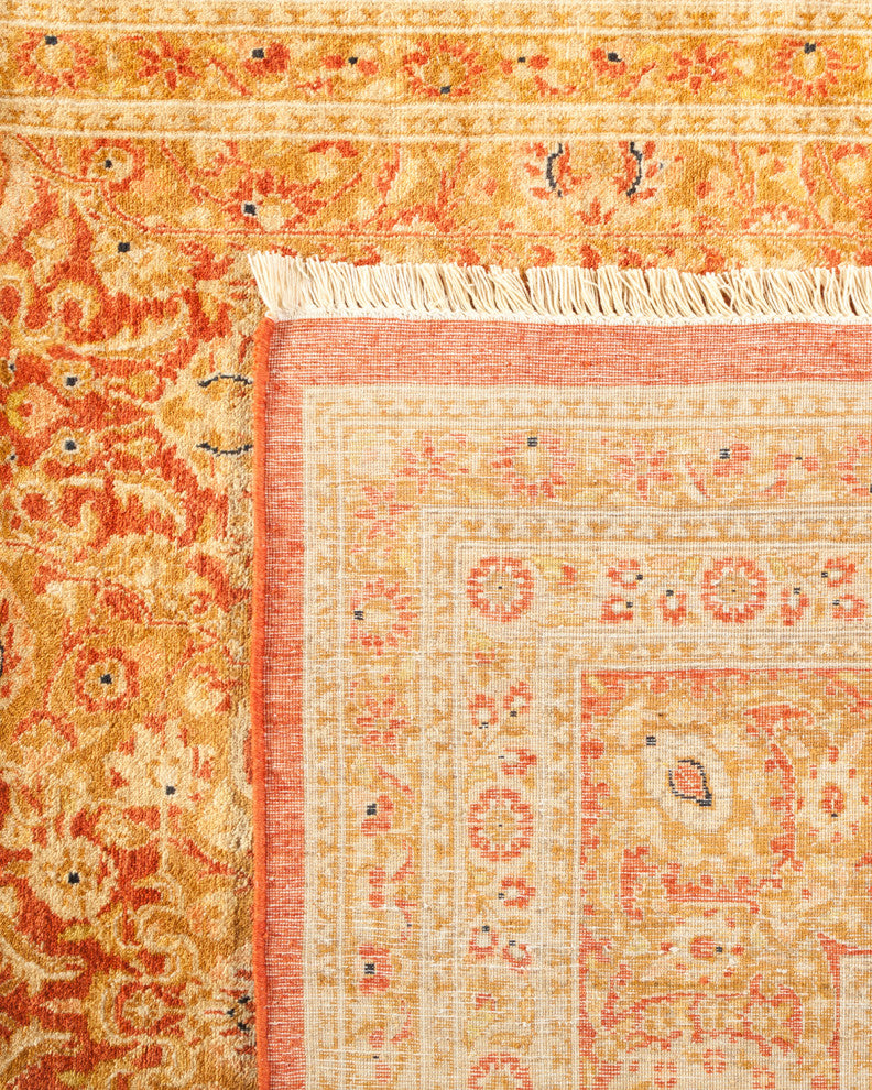 Mogul, One-of-a-Kind Hand-Knotted Area Rug Orange, 6'2"x9'7"