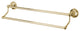 Kingston Brass 24" Dual Towel Bar, Polished Brass