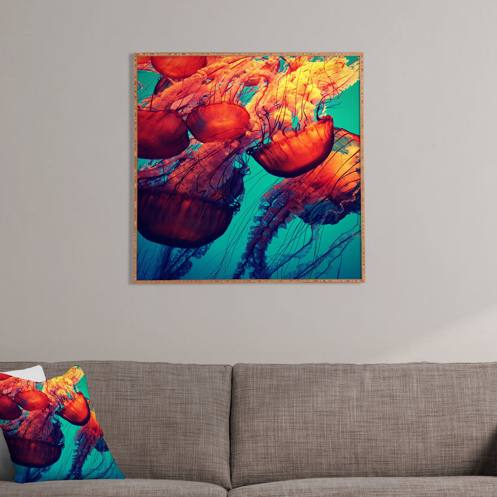 Deny Designs Krista Glavich Jellyfish 7 Framed Wall Art