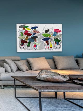 "Rainy Day" Painting Print on Canvas by Curtis