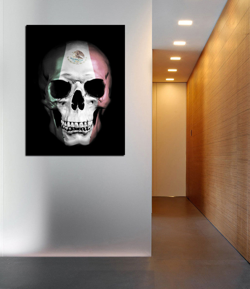 Cortesi Home "Mexican Skull" by Nicklas Gustafsson, Giclee Canvas Art, 26"x34"