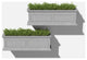 Brixton Window Box Planter With Bracket, 36", Grey, 36 Inch, 2 Pack