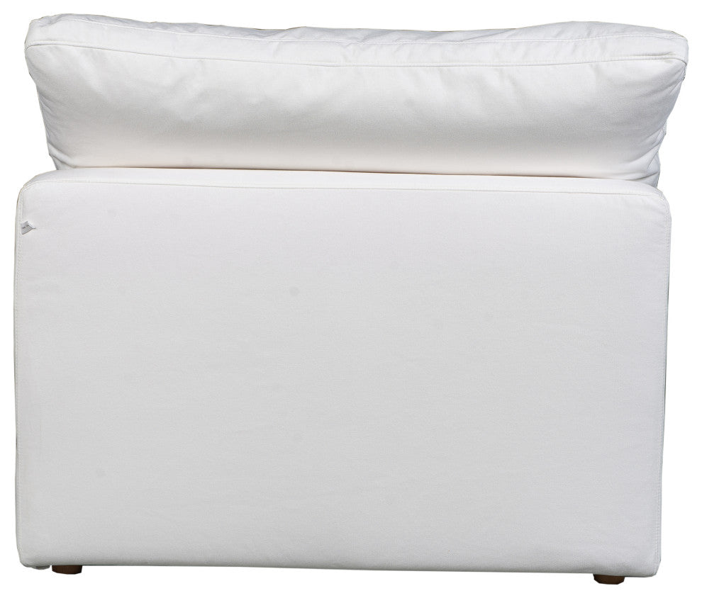 Terra Condo Slipper Chair Livesmart Fabric Cream