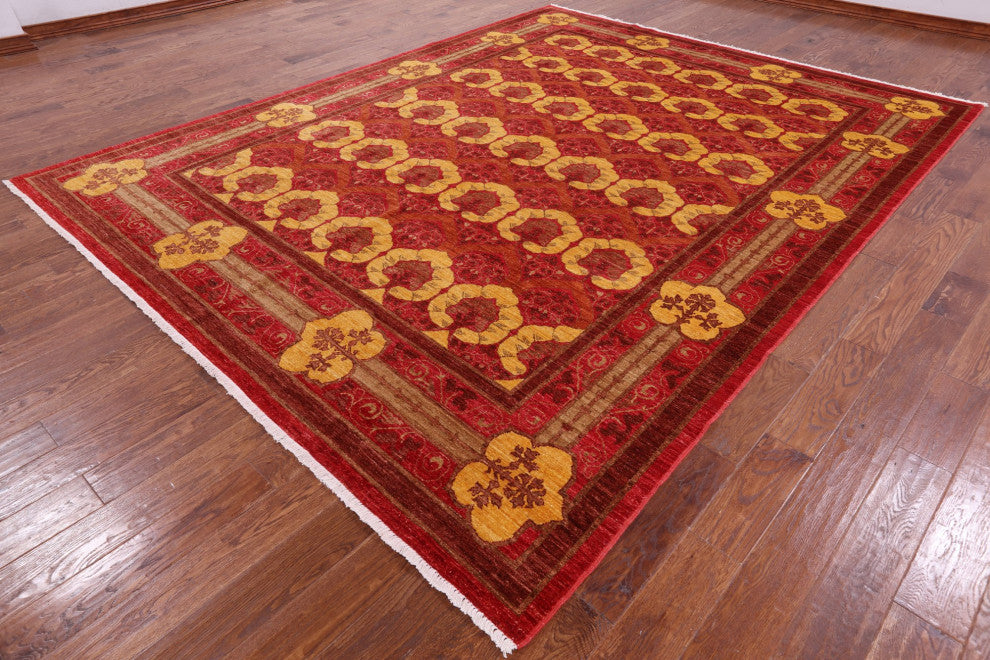 9' 1" X 11' 6" William Morris Handmade Rug Q4575