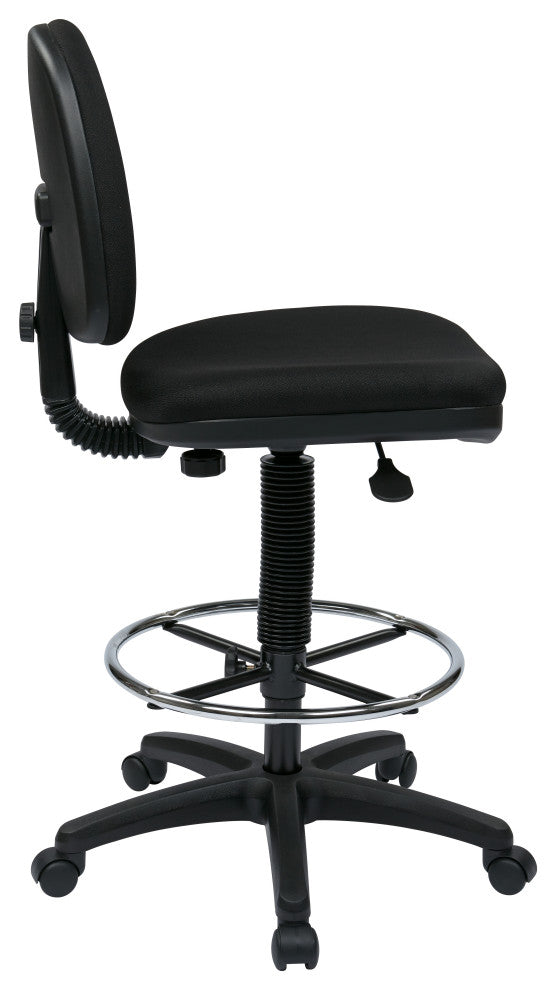 Economical Chair With Chrome Teardrop Footrest