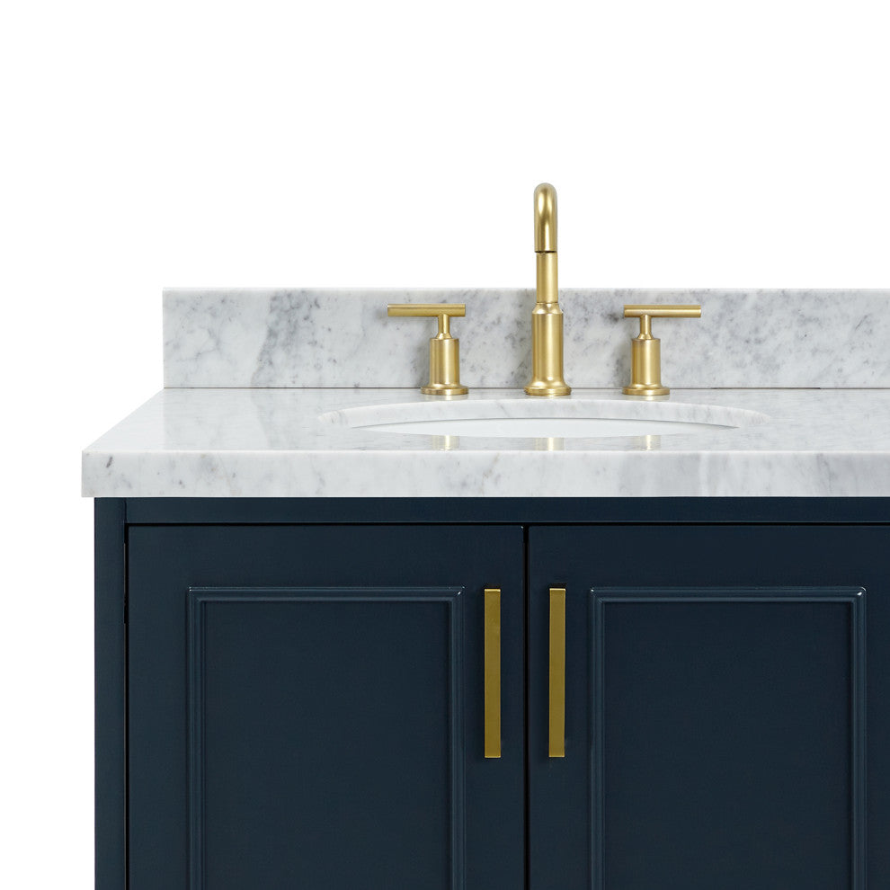 Ariel Stafford 43" Single Left Offset Oval Sink Bathroom Vanity