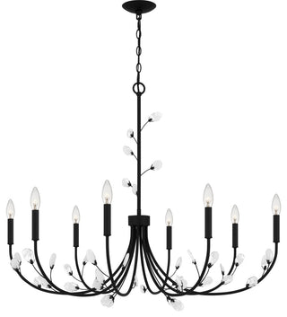 Quoizel HEI5040 Heiress 8 Light 40"W Taper Candle Style - Bronze Gold