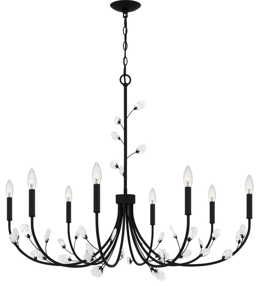 Quoizel HEI5040 Heiress 8 Light 40"W Taper Candle Style - Bronze Gold