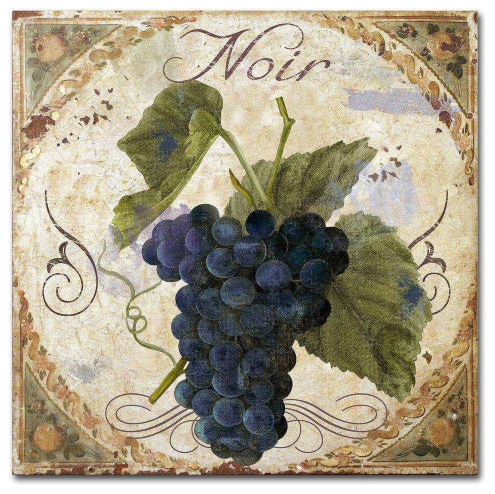 Color Bakery 'Tuscany Table Noir' Canvas Art, 14"x14"