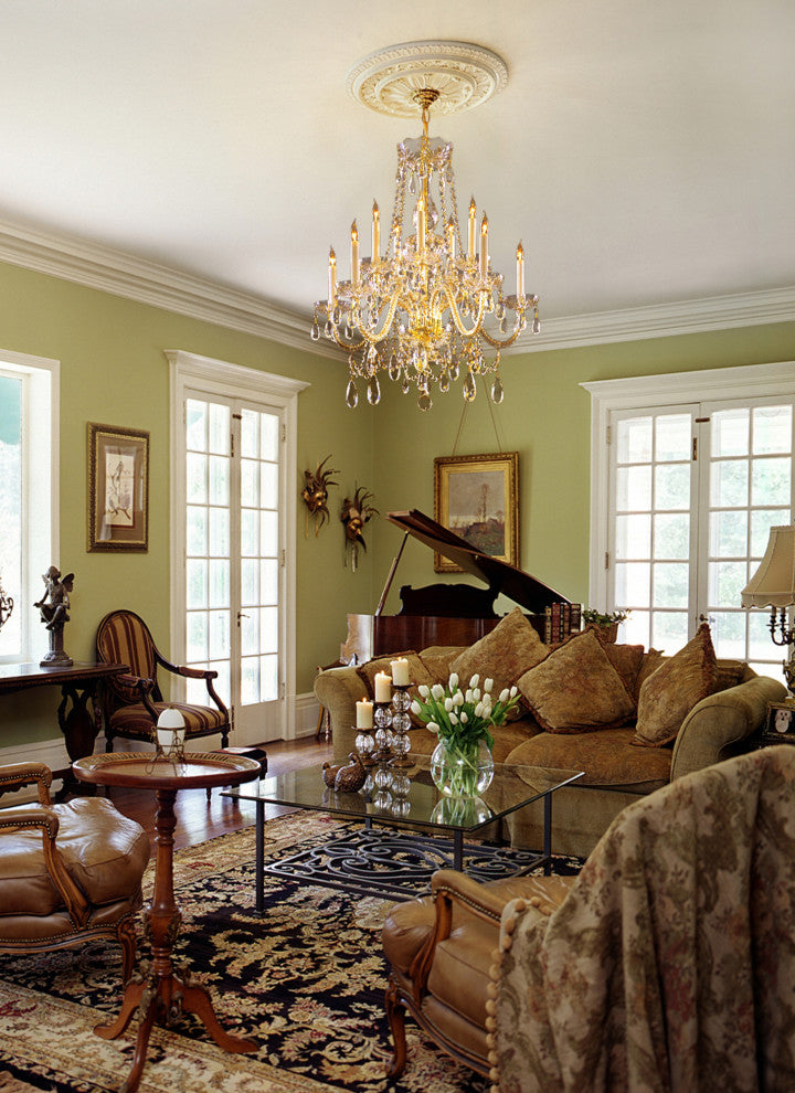 Crystorama Lighting Group 1130-CL-MWP Traditional Crystal 10 - Polished Chrome