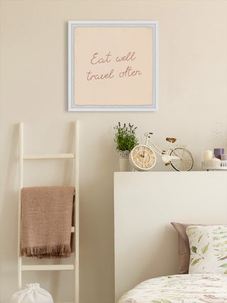 "Travel Often" Framed Painting Print, 18x18