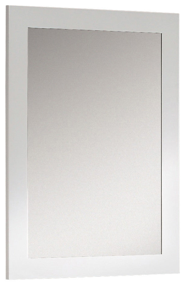 Fine Fixtures Ironwood Mirror, White Matte, 30"