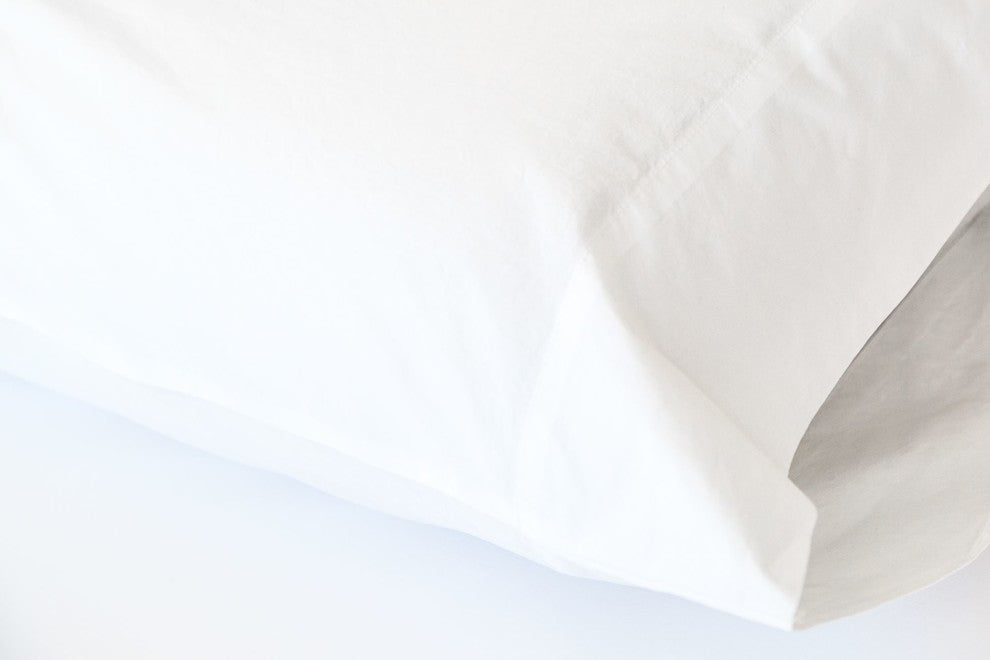 White Solid Sheet Set, Full