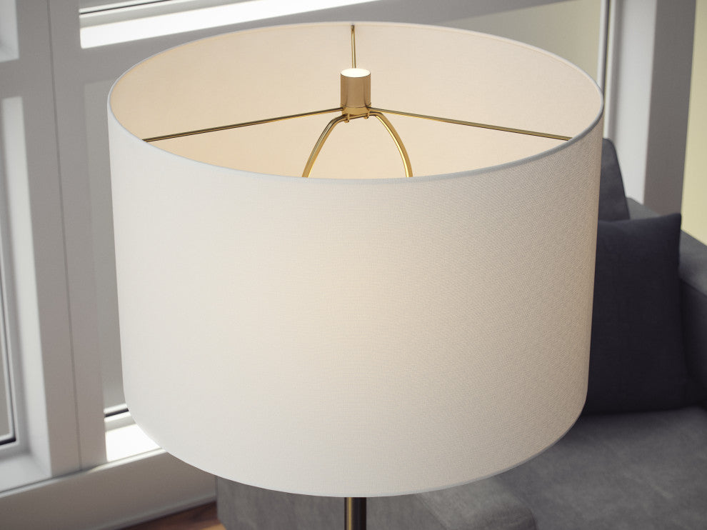 Kenroy 35342AB 1-Light Floor Lamp, Nash