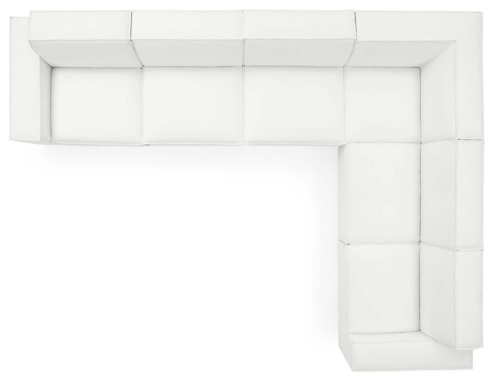 Modular Sectional Sofa Set, White, Fabric, Modern, Lounge Hotel Hospitality