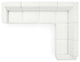 Modular Sectional Sofa Set, White, Fabric, Modern, Lounge Hotel Hospitality