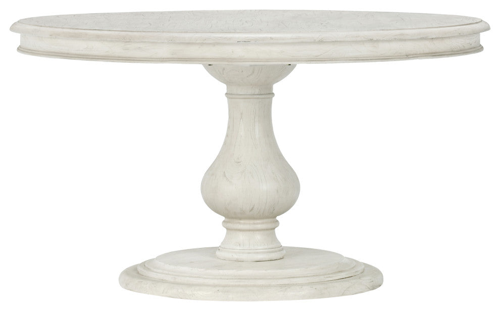 The Adrienne Dining Table, 54", Warm Gray, French Country, Round