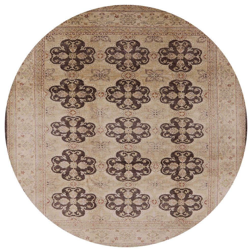 Ahgly Company Indoor Round Mid-Century Modern Area Rugs, 5' Round