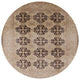 Ahgly Company Indoor Round Mid-Century Modern Area Rugs, 5' Round