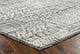 Ivory Contemporary Geometric Transitional High-Low Area Rug