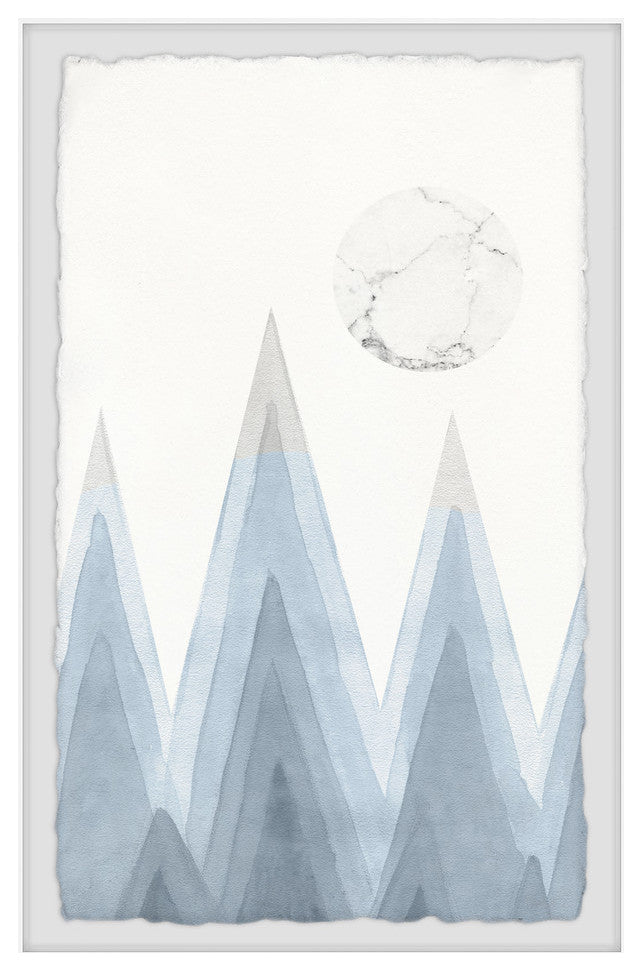 "Mountain Sharp" Framed Painting Print, 16"x24"