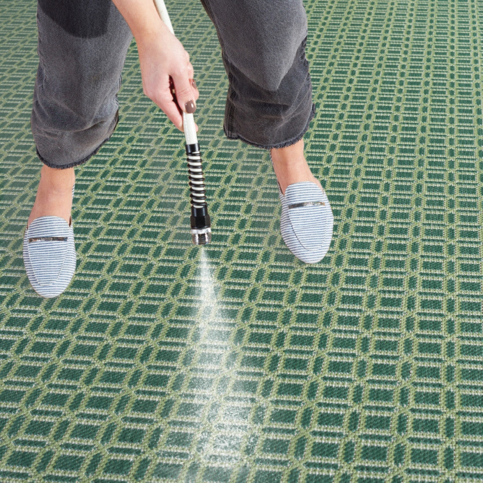 Safavieh Terrace Collection TER808 Rug, Dark Green/Light Green, 9'x12'