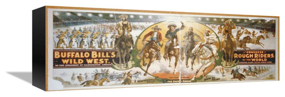 Buffalo Bill's Wild West And Congress Of Rough Riders Of The World, Banner, 16x6