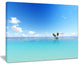 "Blue Corals Island Sea" Canvas Print