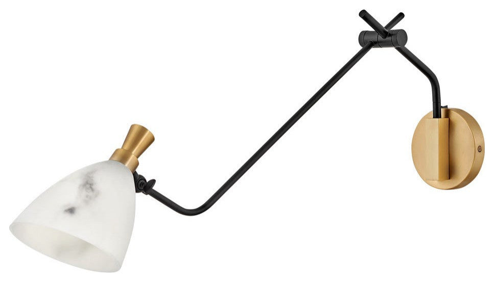 Sinclair Single Light Sconce in Heritage Brass