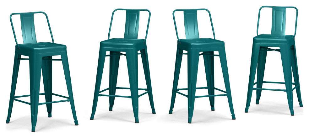 Rayne 24 inch Metal Counter Height Stool (Set of 4)