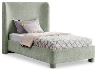 Penny Bed, Green, Twin, Chenille Fabric