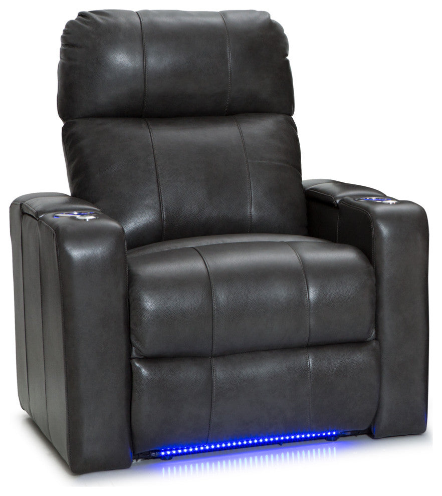 Seatcraft Monterey Home Theater Seating, Dark Gray, Row of 1