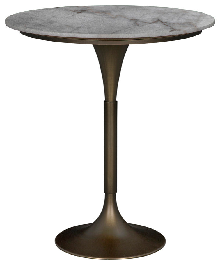 Jman Bar Table, Aged Brass