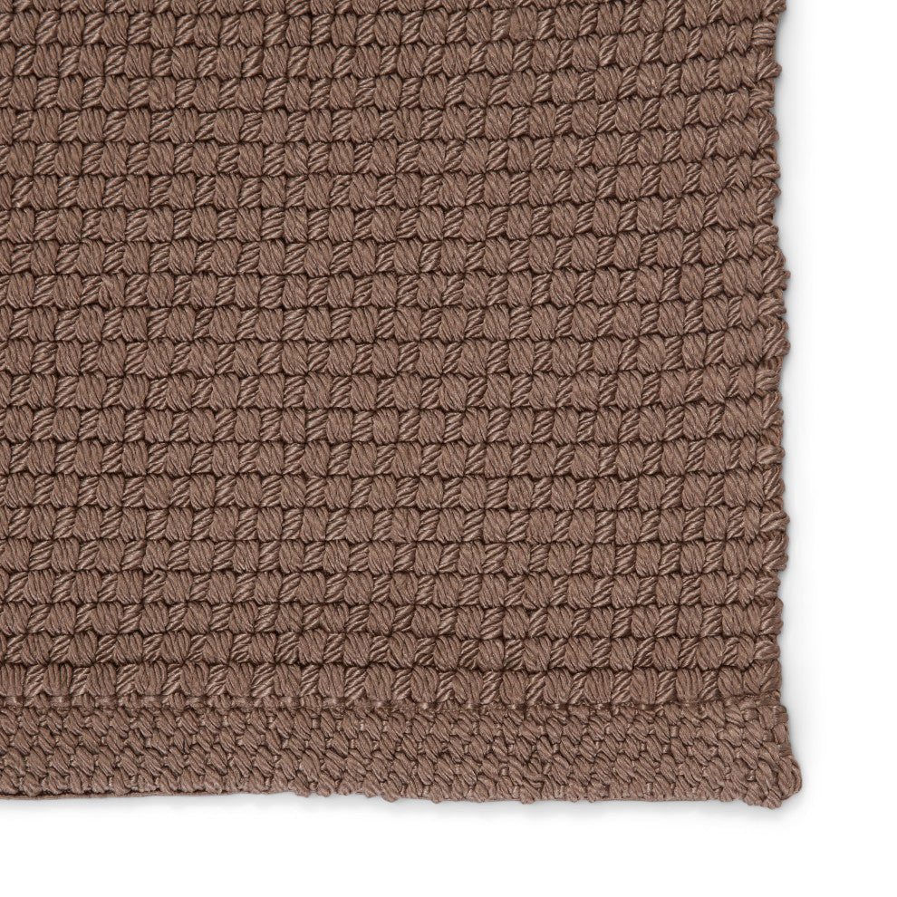 Jaipur Living Kawela Indoor/ Outdoor Solid Area Rug, Brown, 10'x14'