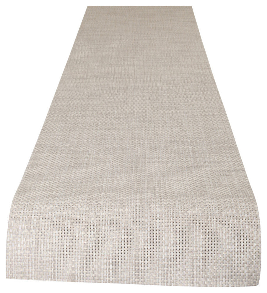 Basketweave Table Runner, Khaki