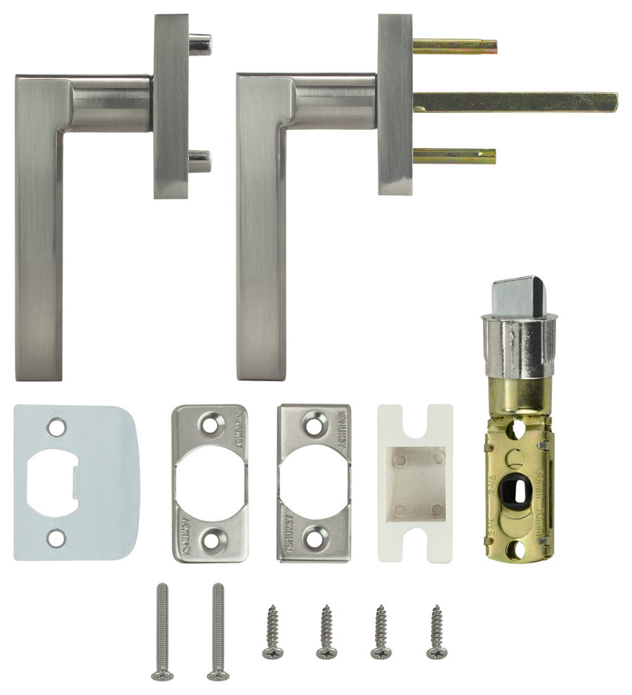 Nuk3y Hulk Series Lever Door Handle Slim Square Modern Contemporary Lever Set, S