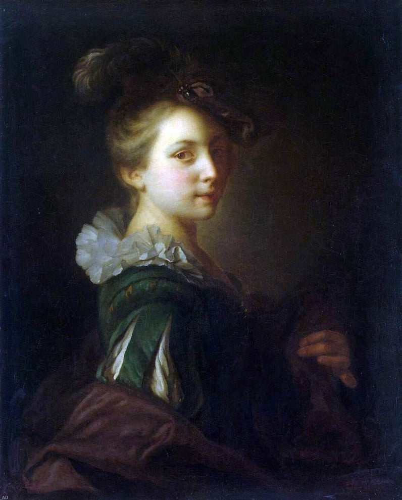 Alexis Grimou Young Woman in Theatrical Costume Wall Decal Print