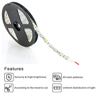 WBM Smart Remote Control Led Strip Light With 24 Key, RGB Led Strip Light 16 ft.