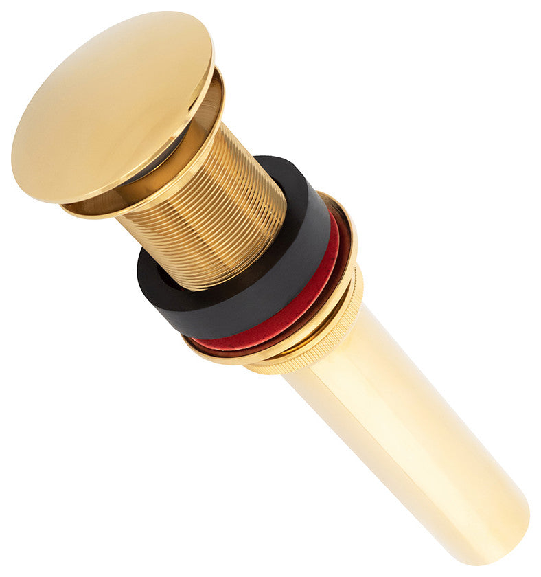 1.5" Non-Overflow Pop-up Bathroom Sink Drain Polished Brass