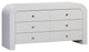 TOV Furniture Hump 6 Drawer White Dresser